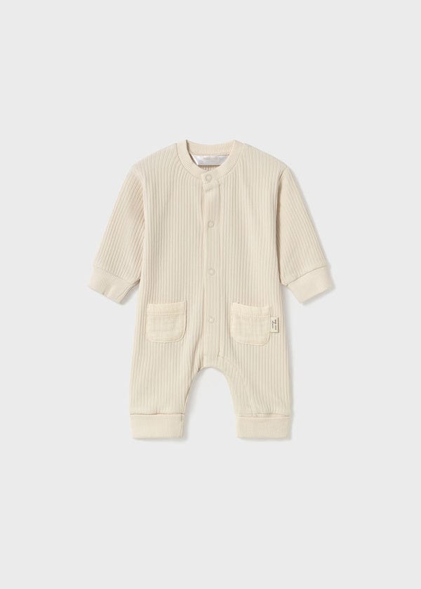 Mayoral Usa Inc Mayoral Newborn Long Button Front Onesie with Bear Design - Little Miss Muffin Children & Home