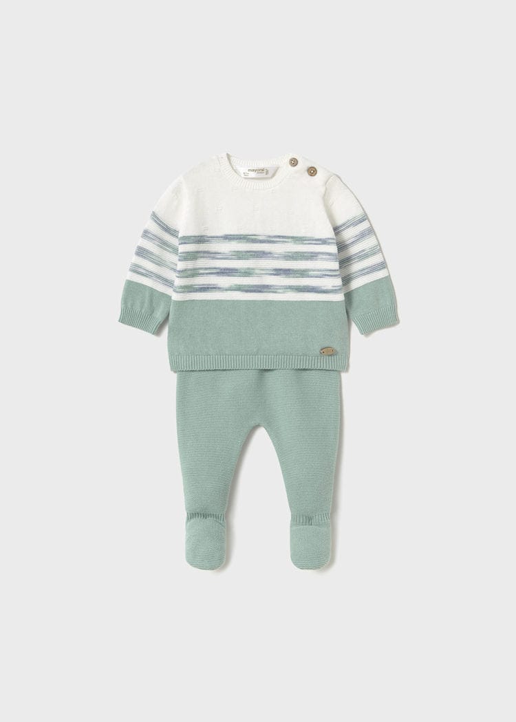 Mayoral Usa Inc Mayoral 2-Piece Knit Pants Set in Mint - Little Miss Muffin Children & Home