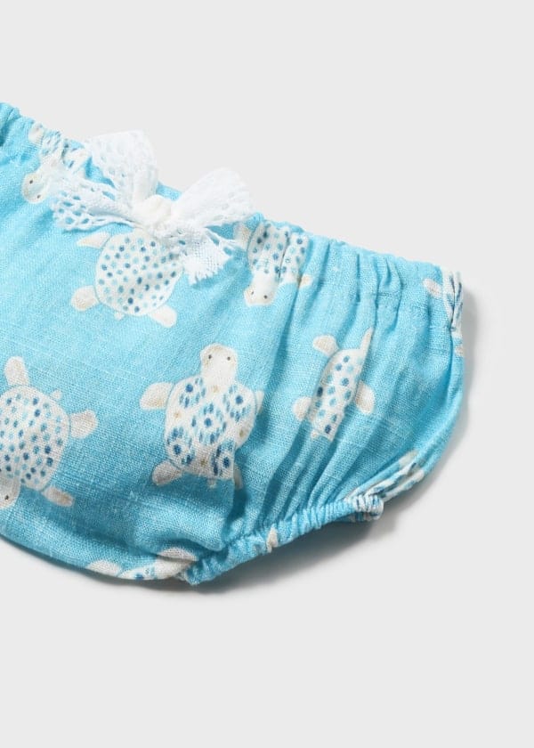 Mayoral Usa Inc Mayoral Printed Dress with Bloomers for Newborn - Little Miss Muffin Children & Home
