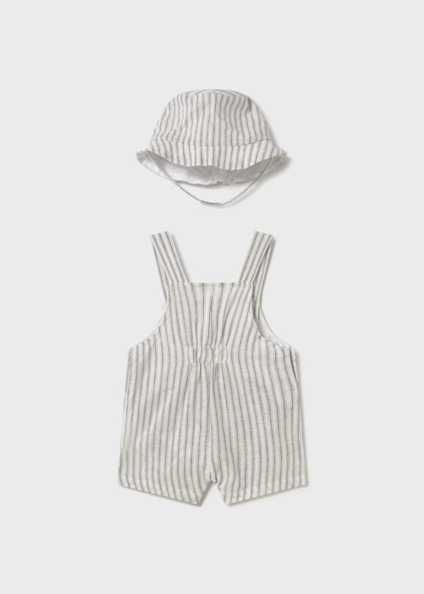 Mayoral Usa Inc Mayoral Overalls & Hat Set in Natural - Little Miss Muffin Children & Home