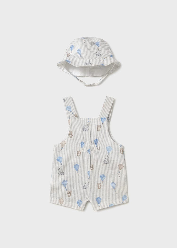 Mayoral Usa Inc Mayoral Overalls & Hat Set in Sky - Little Miss Muffin Children & Home