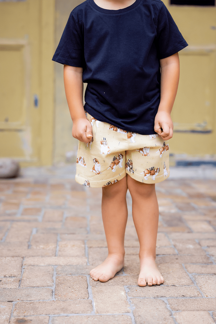 Nola Tawk Nola Tawk MVP: Louisiana Saints Organic Muslin Shorts - Little Miss Muffin Children & Home