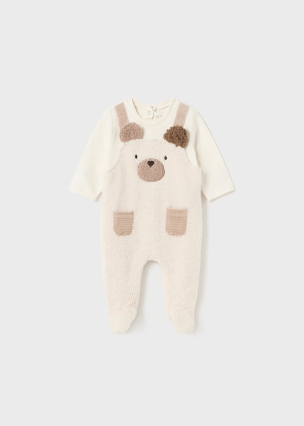 Mayoral Usa Inc Mayoral One-Piece Fleece Footed Romper - Little Miss Muffin Children & Home