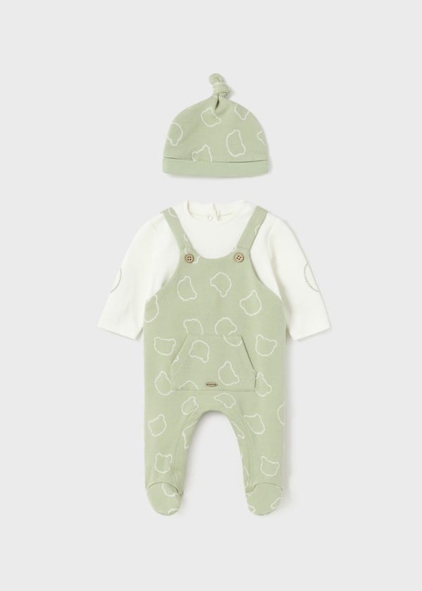 Mayoral Usa Inc Mayoral Footed Romper with Hat - Little Miss Muffin Children & Home