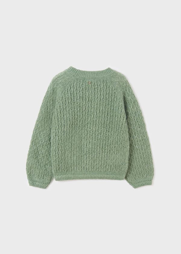 Abel & Lula Abel & Lula Openwork Knit Sweater - Little Miss Muffin Children & Home