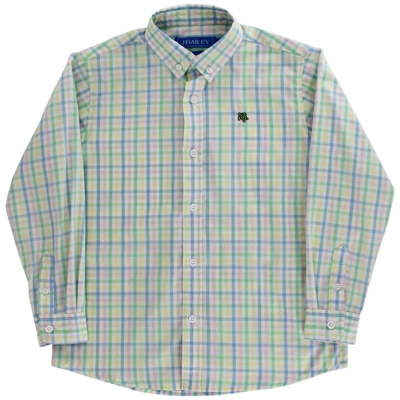 Bailey Boys Roscoe Button Down in Harlow Plaid - Little Miss Muffin Children & Home
