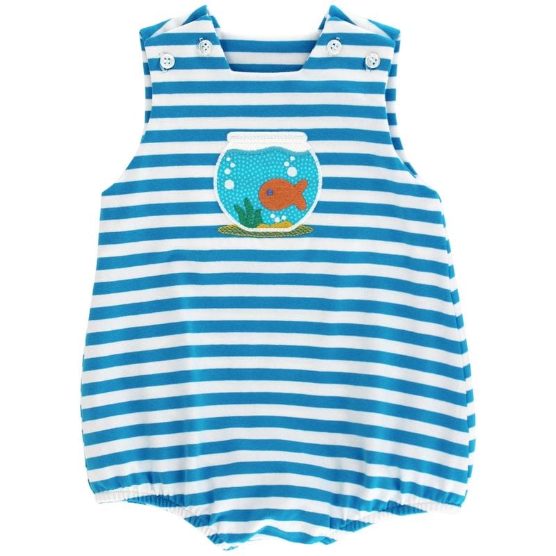 Bailey Boys Fin-Tastic Friend Knit Infant Bubble - Little Miss Muffin Children & Home