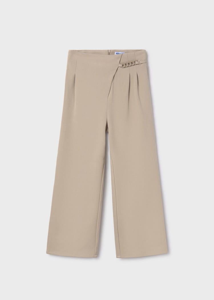 Mayoral Usa Inc Mayoral Wide Leg Pants with Chain with Chain Detail in Sepia - Little Miss Muffin Children & Home