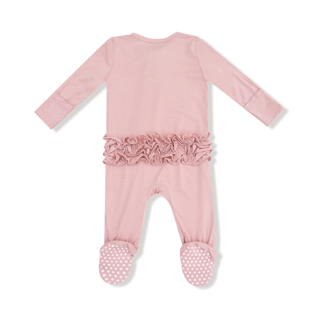 pink ruffle butt pajamas