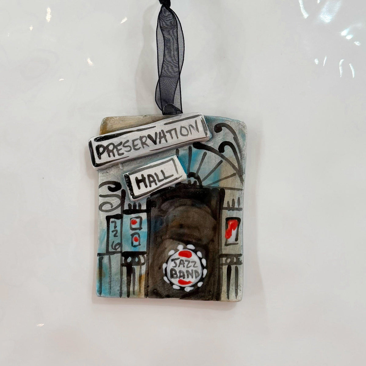 hand painted katie baldwin preservation hall ornament