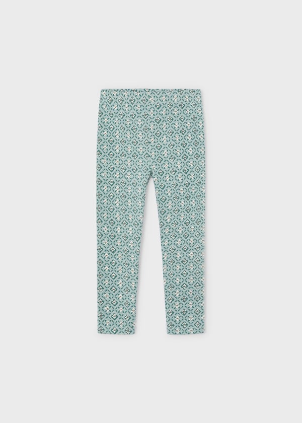 Mayoral Usa Inc Mayoral Printed Leggings in Jade for Girls - Little Miss Muffin Children & Home