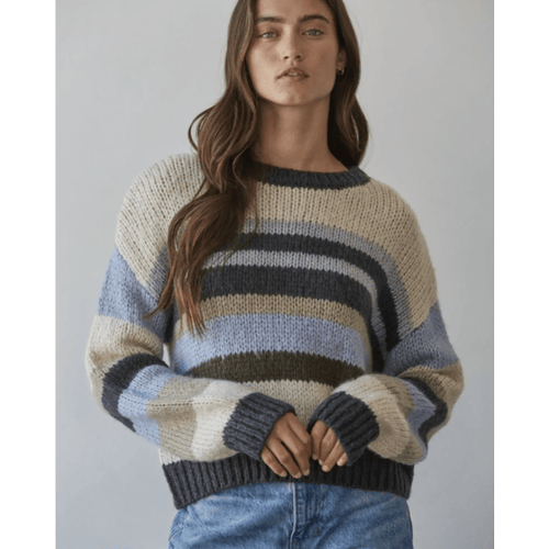 By Together Multi Color Striped Knit Sweater - Little Miss Muffin Children & Home