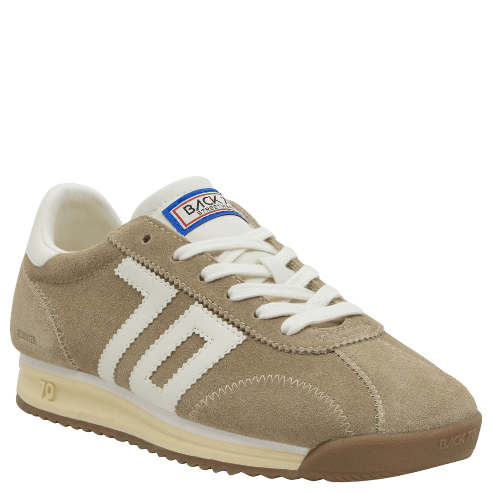Back 70 Streetwear Runner Sneakers in Tan - Little Miss Muffin Children & Home