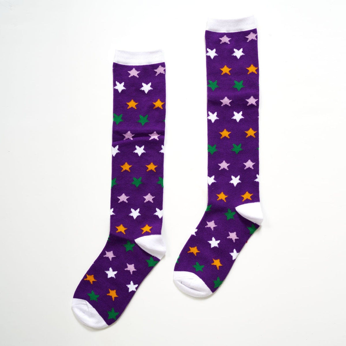 Bon Temps Boutique Bon Temps Boutique Mardi Gras Stars Knee Socks - Little Miss Muffin Children & Home