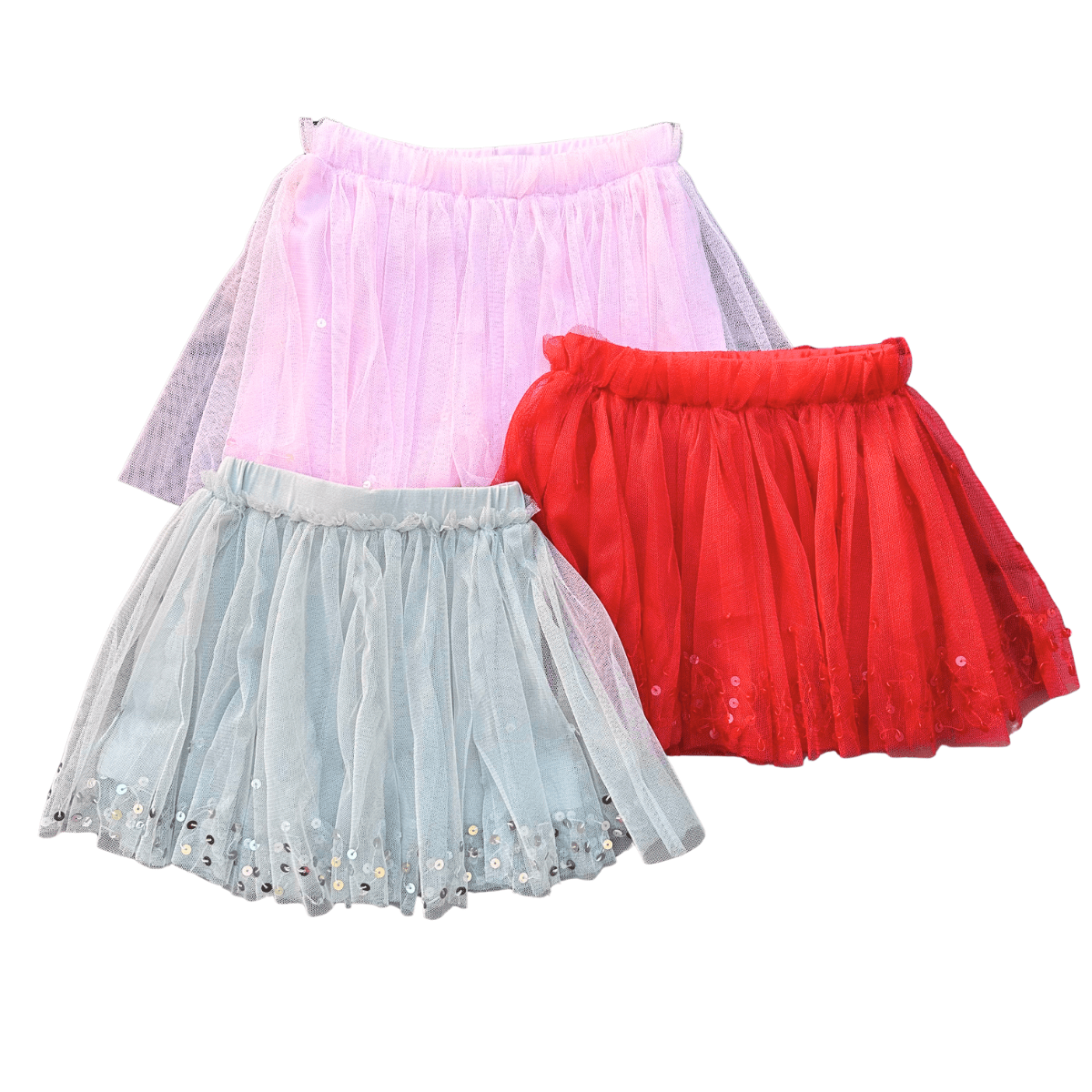 sequin tulle skirts for girls