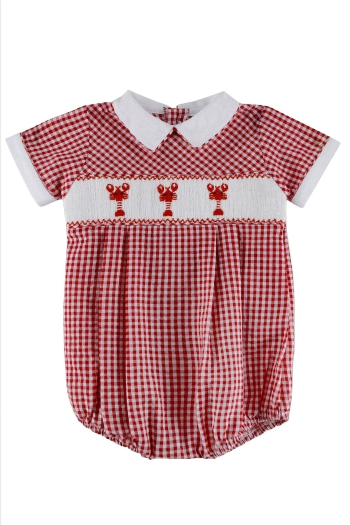 Carriage Boutique Lobster Seersucker Boy Bubble - Little Miss Muffin Children & Home