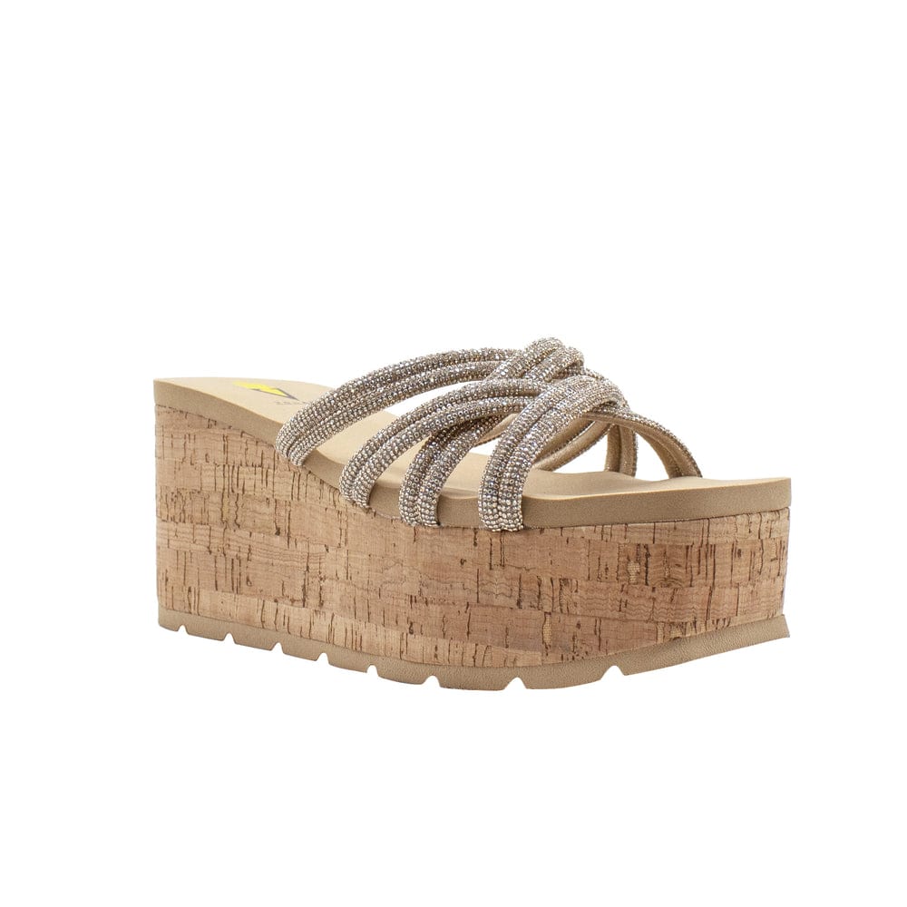 Volatile Volatile Solaris Rhinestone Strap Slide Wedge Sandal - Little Miss Muffin Children & Home