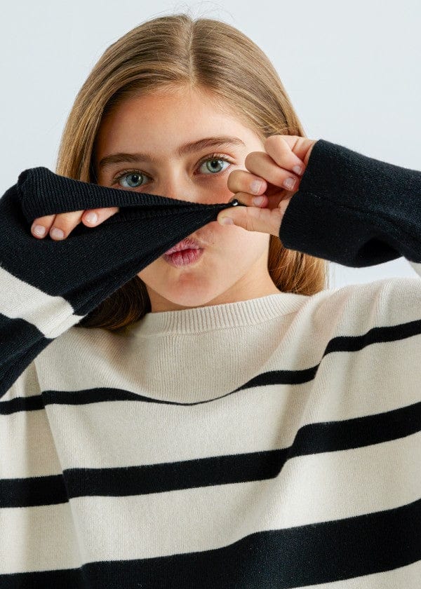 Mayoral Usa Inc Mayoral Striped Sweater For Girls - Little Miss Muffin Children & Home