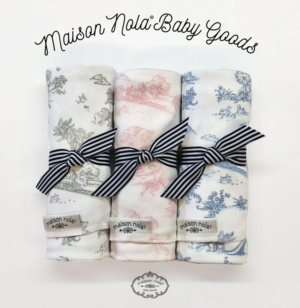 Maison Nola Storyland Toile Stretch Swaddle Blanket - Little Miss Muffin Children & Home