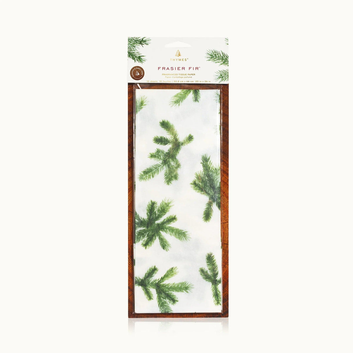 Thymes Frasier Fir Fragranced Tissue Paper, alternate view 3