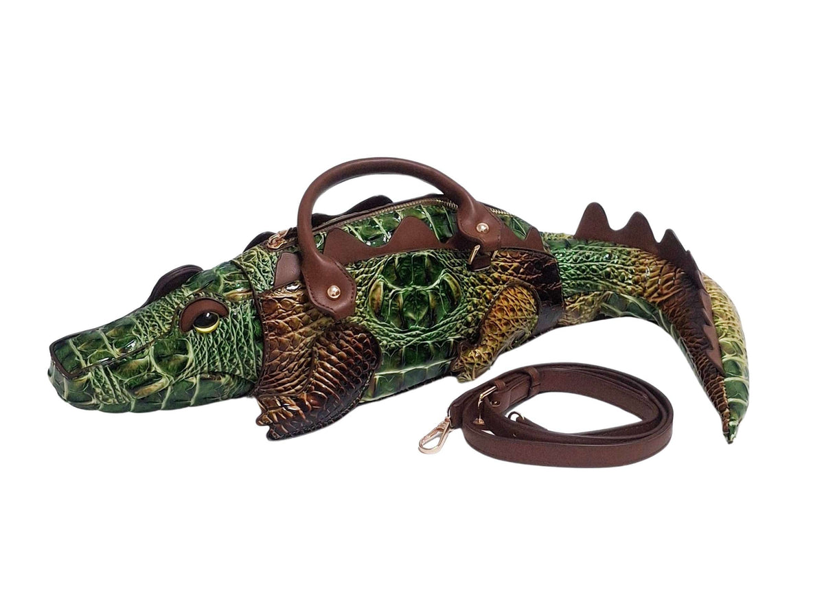Timmy Woods Beverly Hills Gettie The Gator Green All Body Purse - Little Miss Muffin Children & Home