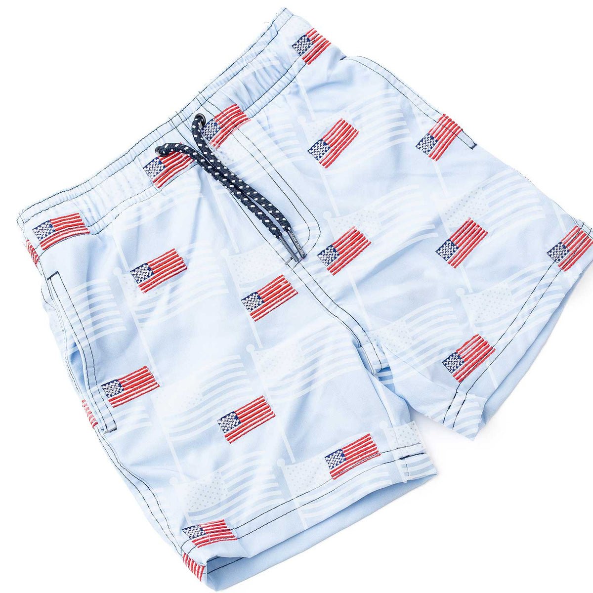 H2O & Embroidered Americana Icon Boys Trunks