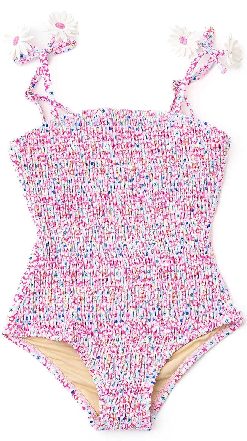 Electric Ditsy Smocked 1pc
