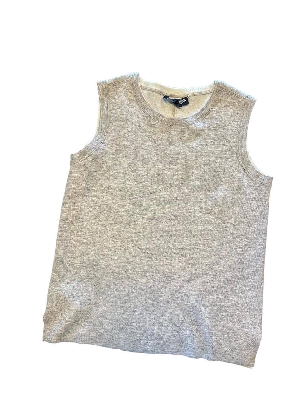 Rowan Reversible Knit Shell Tank in Pearl Grey by Lysse
