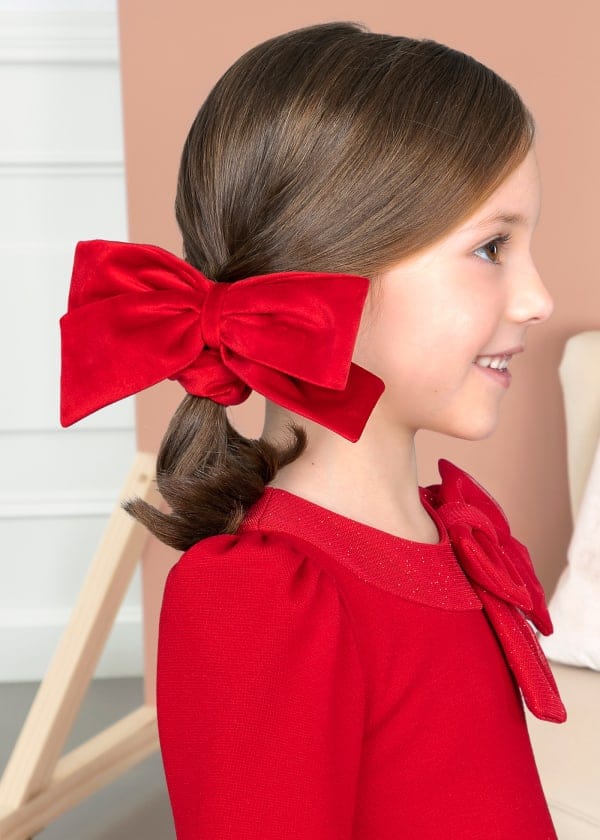 Abel & Lula Abel & Lula Velvet Bow Scrunchie - Little Miss Muffin Children & Home