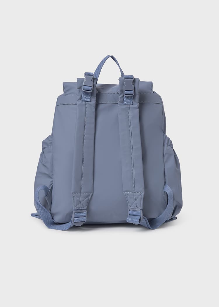 Waterproof Diaper Bag with Changing Mat in Stone Blue
