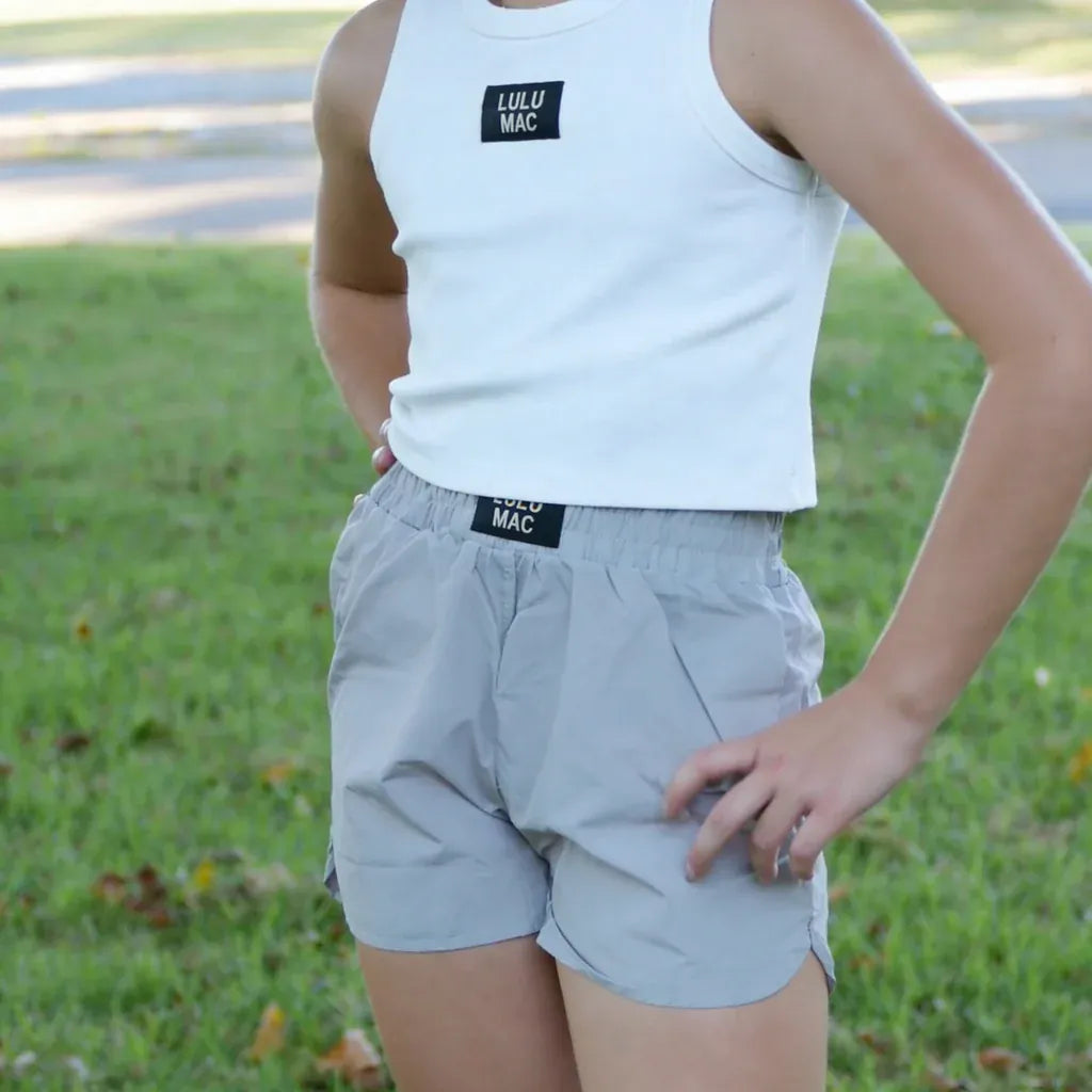 Girlie Girl Originals Girls' Lulu Mac Sport Grey Shorts by Girlie Girl Originals - Little Miss Muffin Children & Home