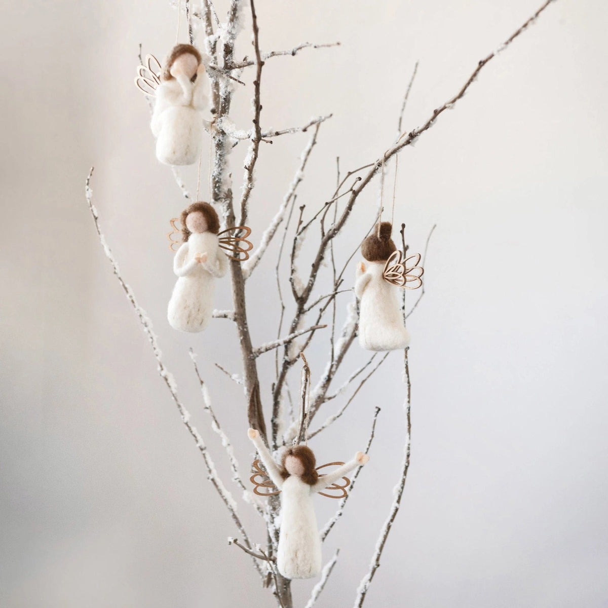 Creative Co-Op Creative Co-op Wool Felt Angel Ornament - Little Miss Muffin Children & Home