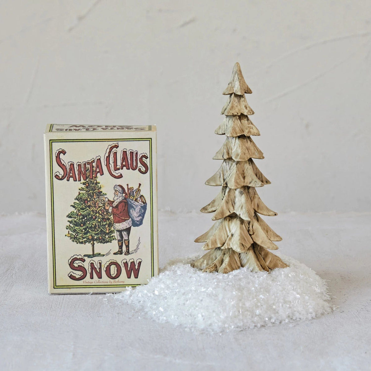 Creative Co-Op Creative Co-op "Santa Claus Snow" Mica Snow In Box - Little Miss Muffin Children & Home