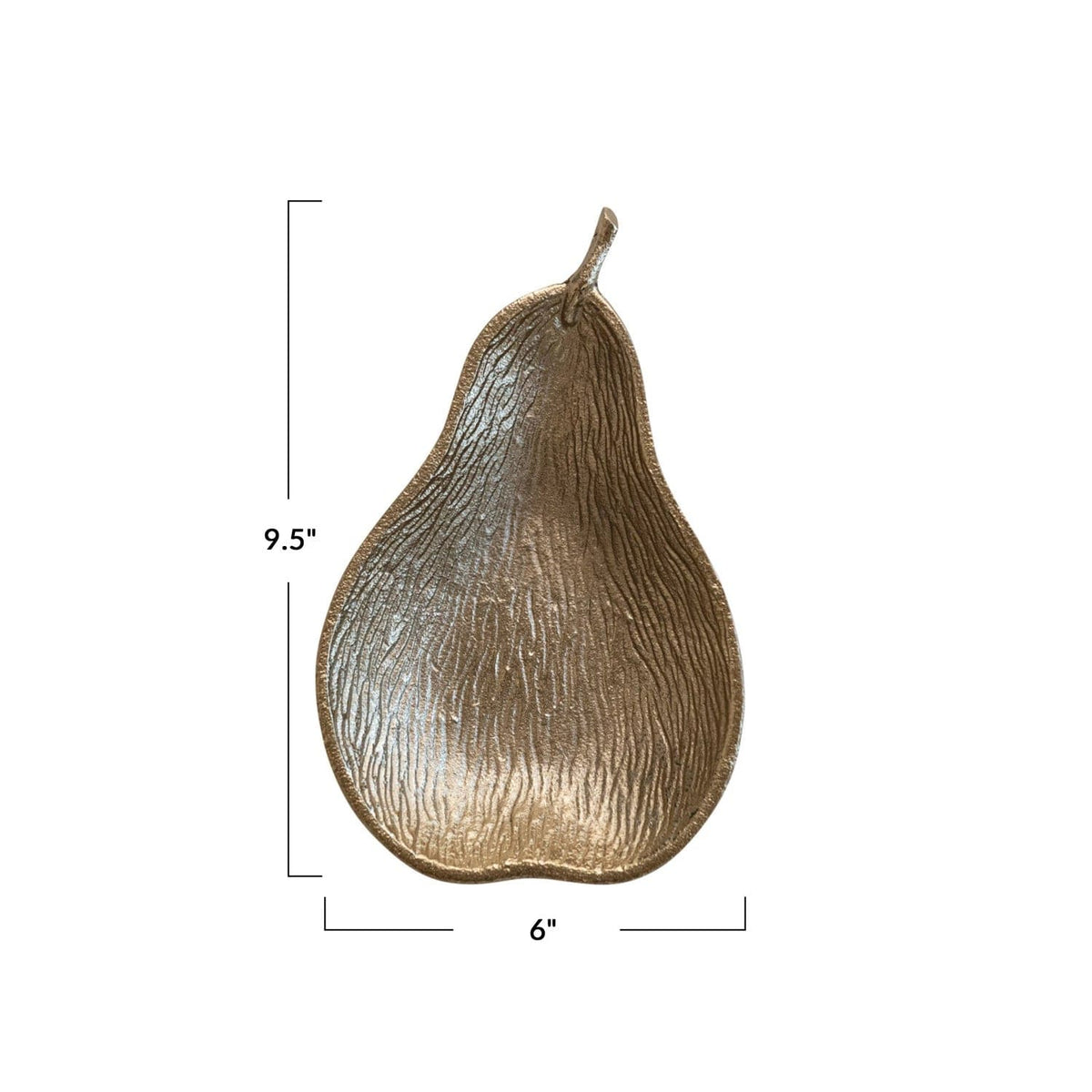 Creative Co-op Creative Co-op Cast Aluminum Pear Shaped Dish, Gold Finish - Little Miss Muffin Children & Home