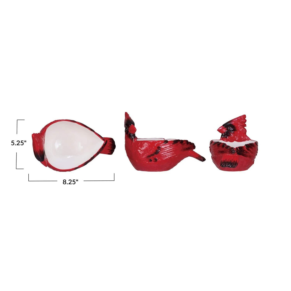 Creative Co-op Creative Co-op Stoneware Cardinal Shaped Bowl - Little Miss Muffin Children & Home