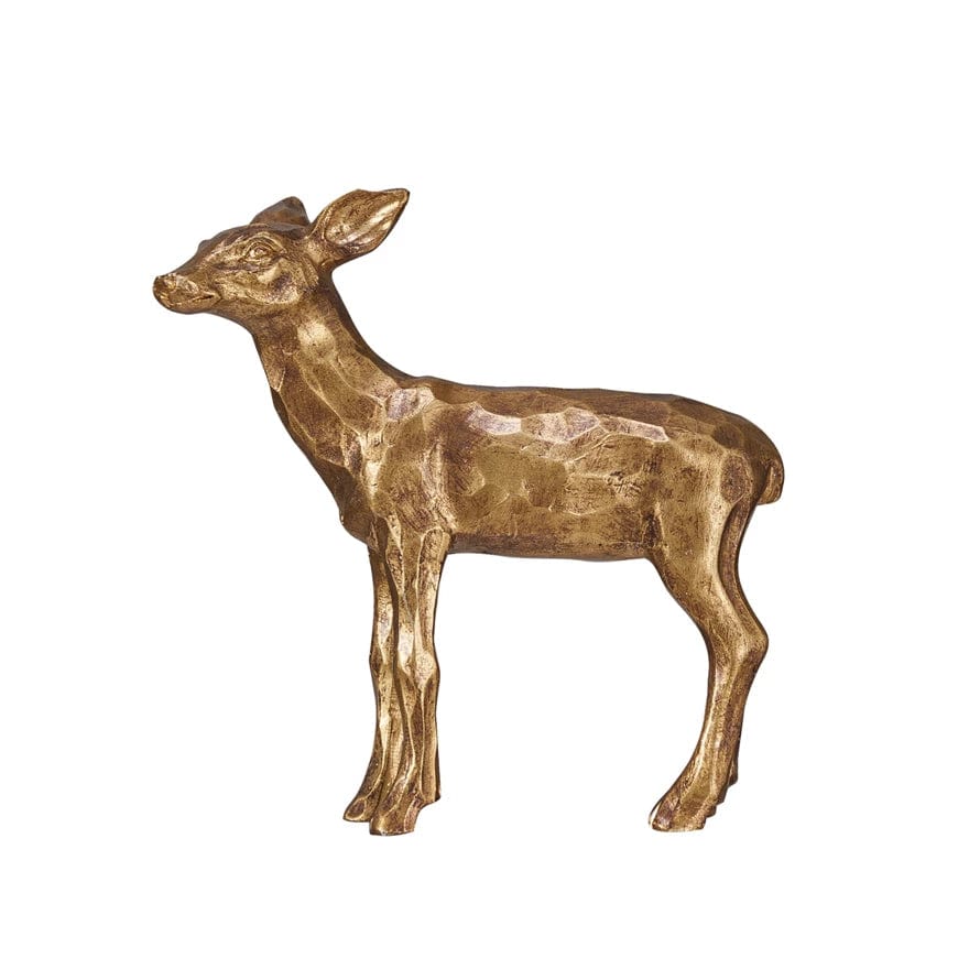 Creative Co-op Creative Co-op Resin Deer, Gold Finish - Little Miss Muffin Children & Home