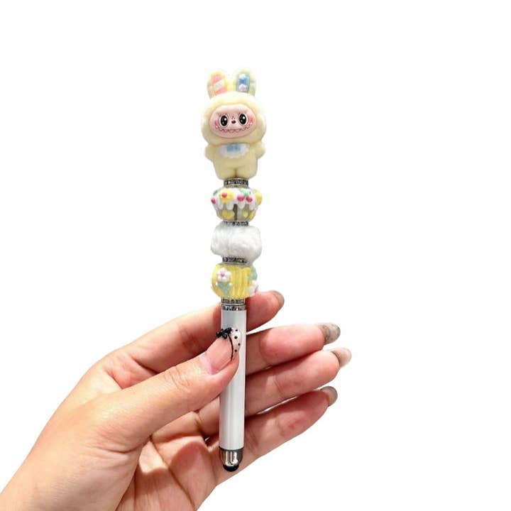 yellow labubu pen