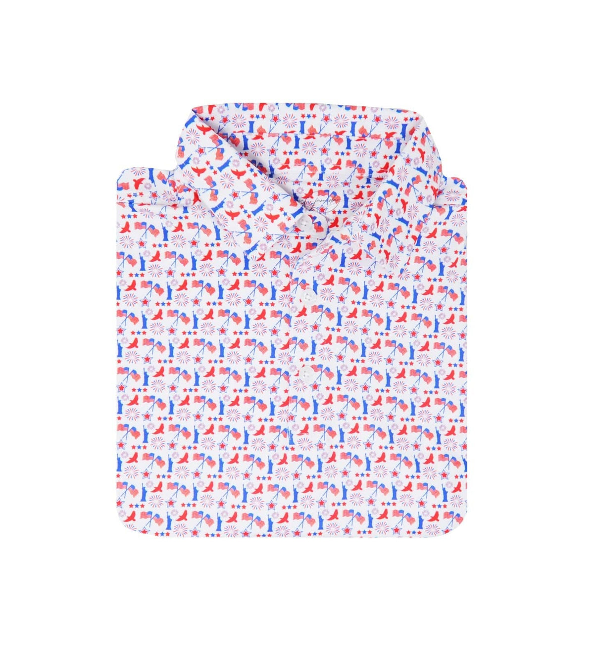 Americana Print Boy's Albatross Polo