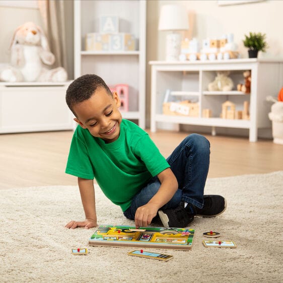 Melissa & Doug Melissa & Doug The Wheels on the Bus Sound Puzzle - Little Miss Muffin Children & Home