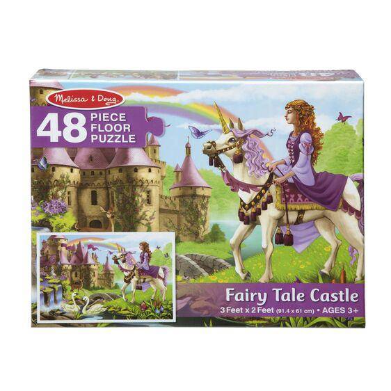 Melissa & Doug - Melissa & Doug Fairy Tale Castle Floor Puzzle 48 Pieces - Little Miss Muffin Children & Home