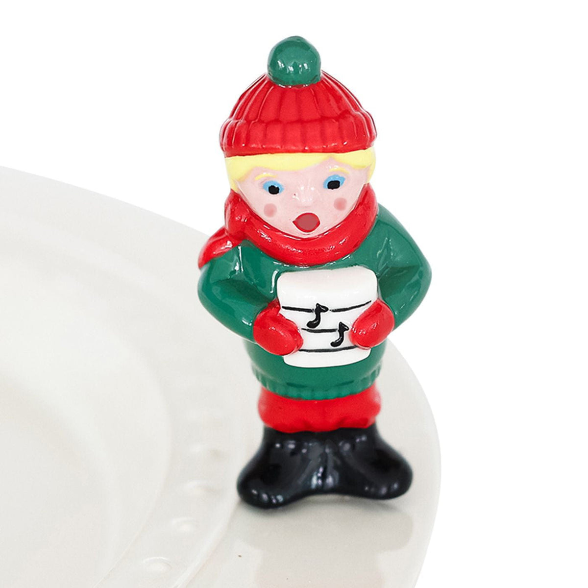NOR - Nora Fleming Nora Fleming Fa-La-La Caroler Mini - Little Miss Muffin Children & Home