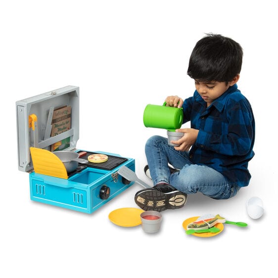 Melissa & Doug Melissa & Doug Let's Explore Wood Camp Stove Play Set - Little Miss Muffin Children & Home
