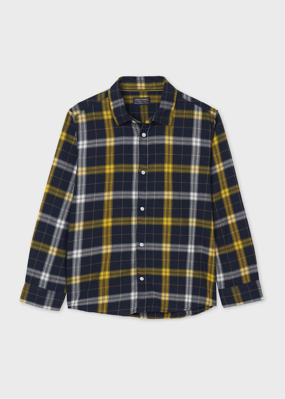Mayoral Mayoral Long Sleeve Plaid Oxford Shirt - Little Miss Muffin Children & Home