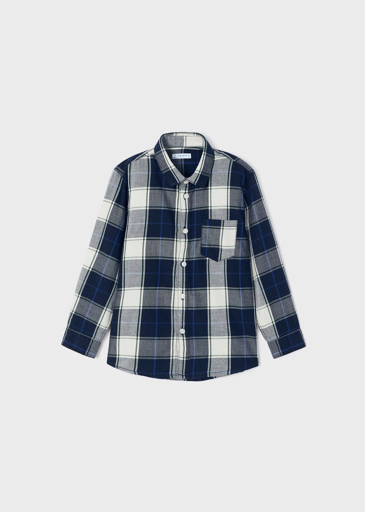 MAY - Mayoral Usa Inc Mayoral Longsleeve Checked Shirt - Little Miss Muffin Children & Home