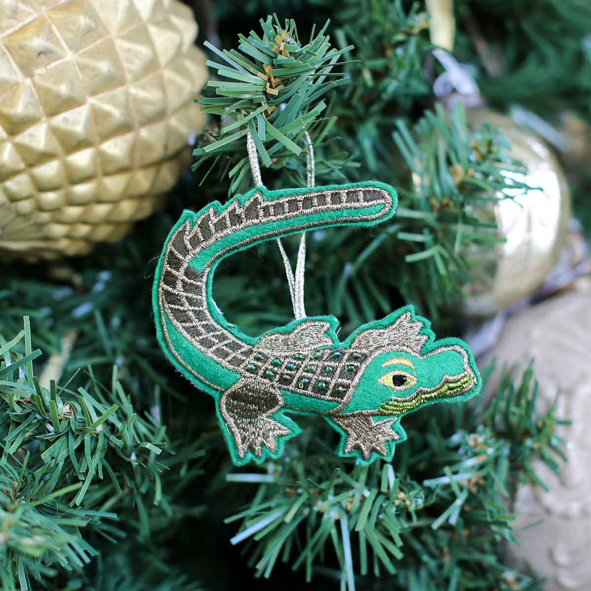 The Royal Standard The Royal Standard Gator Beaded Ornament - Little Miss Muffin Children & Home