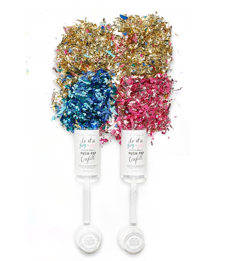 Thimblepress Thimblepress Gender Reveal Push Pop Confetti - Little Miss Muffin Children & Home