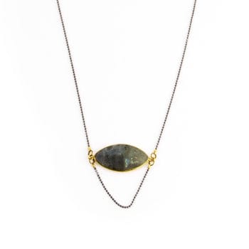 Santore Jewelry Santore Jewelry Labradorite Cat Eye Drape Necklace - Little Miss Muffin Children & Home