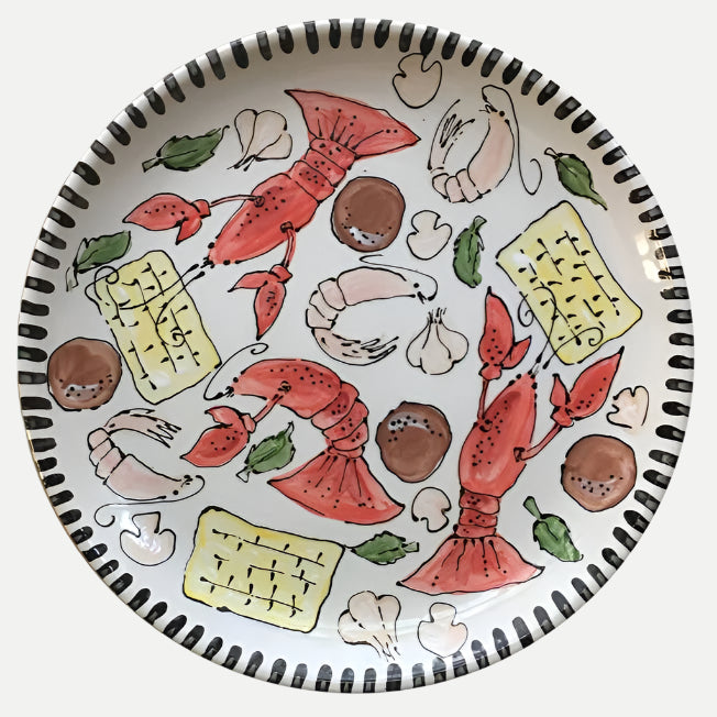 Magnolia Creative Co Magnolia Creative Co Crawfish Round Platter - Little Miss Muffin Children & Home