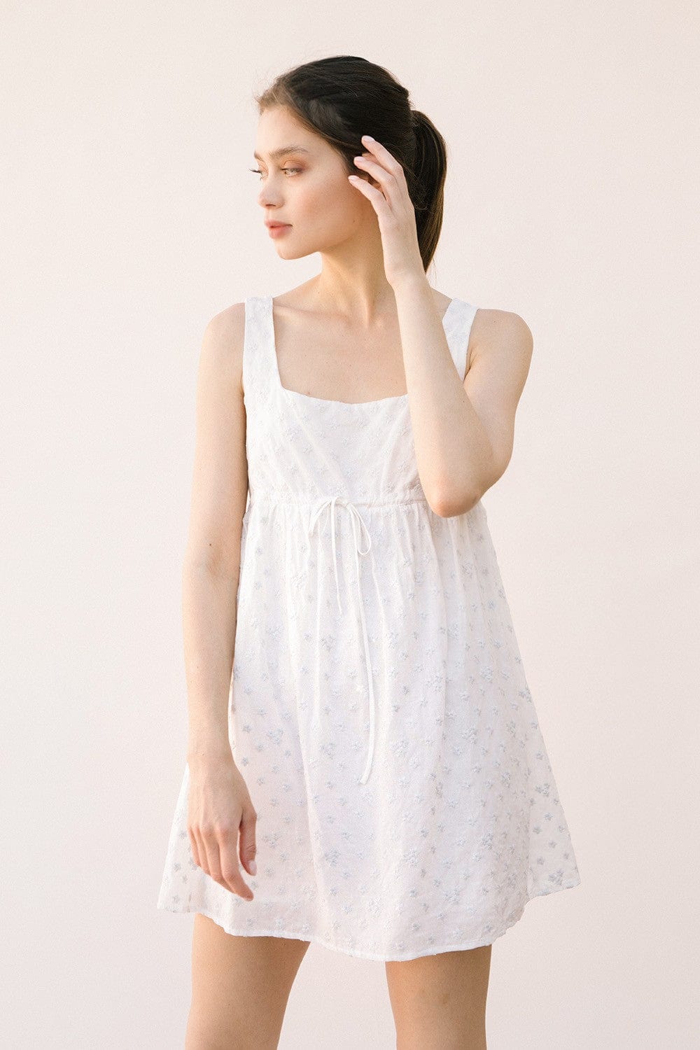 Storia Storia Sleeveless Embroidered Stars Babydoll Dress - Little Miss Muffin Children & Home
