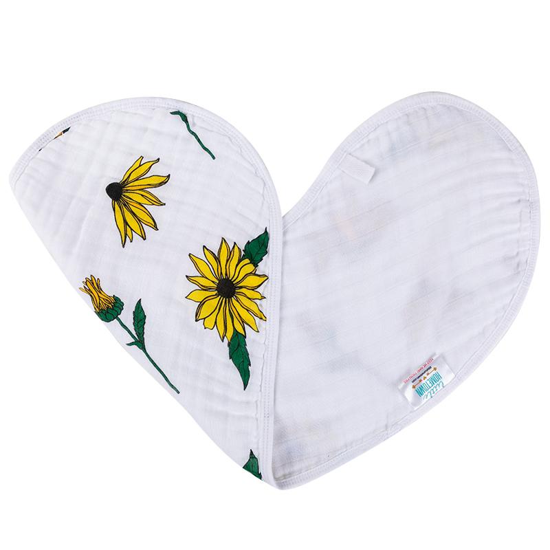 LHT - Little Hometown Little Hometown Black Eyed Susan Burp Cloth and Bib - Little Miss Muffin Children & Home